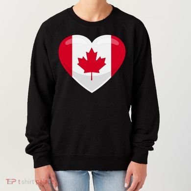 Canada Heart Flag Women's Sweatshirt