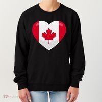 Canada Heart Flag Women's Sweatshirt thumb 0