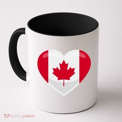 Canada Heart Flag Coffee Mug