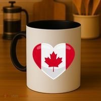 Canada Heart Flag Coffee Mug thumb 4