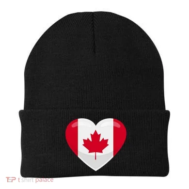 Canada Heart Flag Beanie