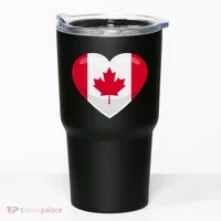 Canada Heart Flag Tumbler thumb 0