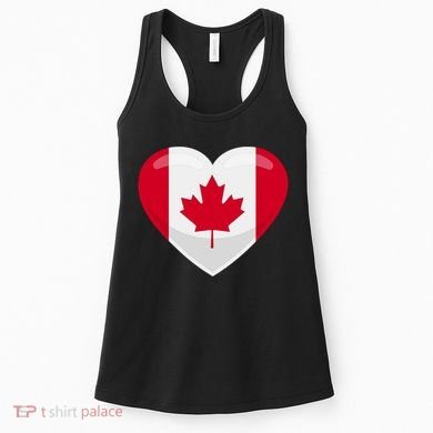 Canada Heart Flag Women's Tank Top