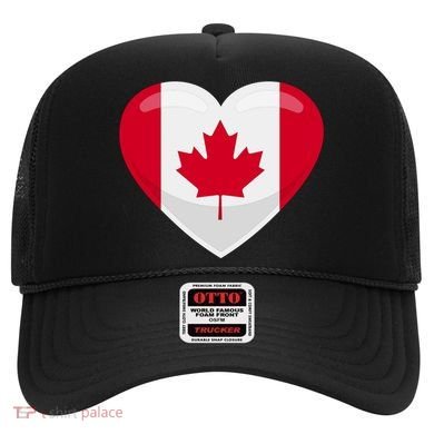 Canada Heart Flag Hat
