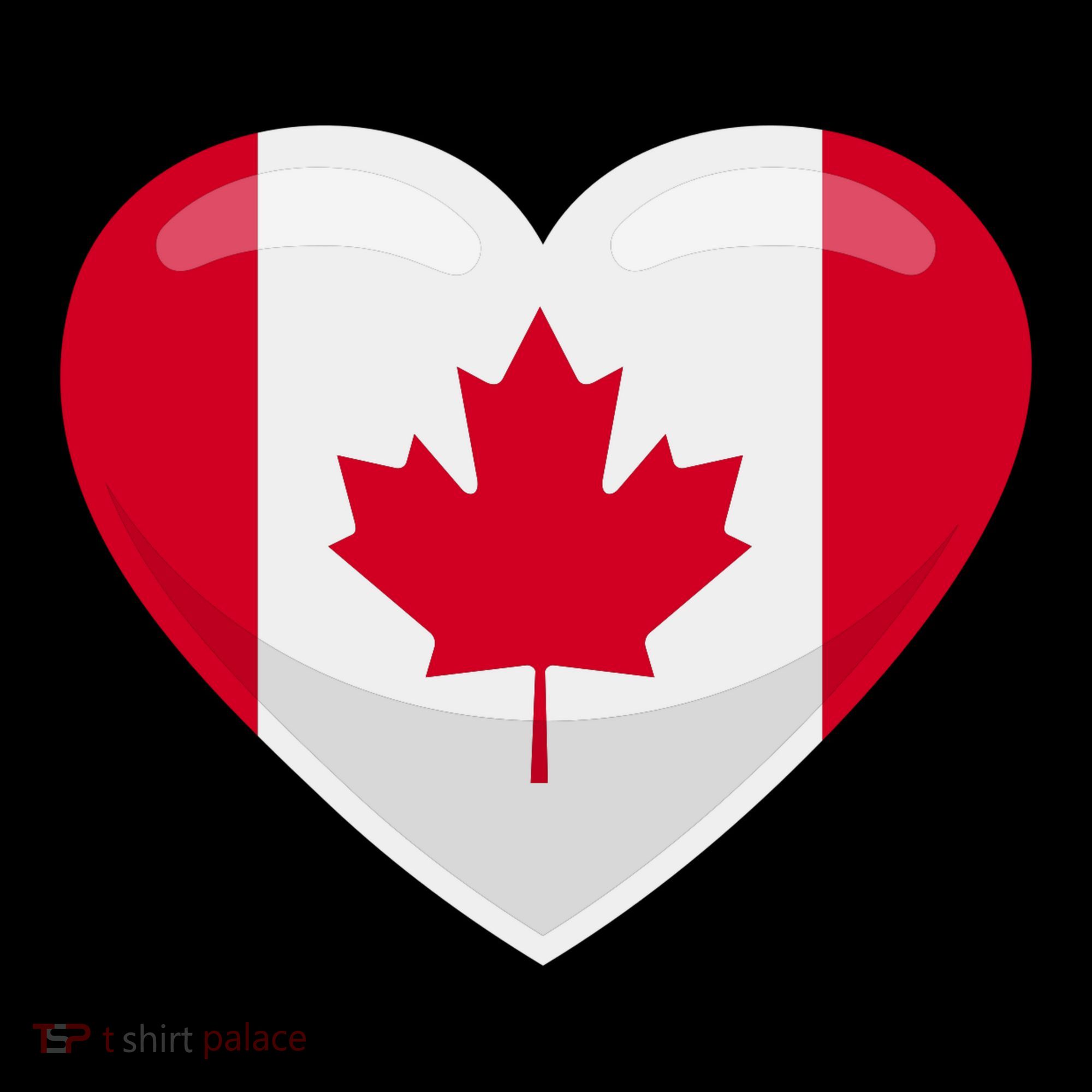 Canada Heart Flag Toddler Hoodie