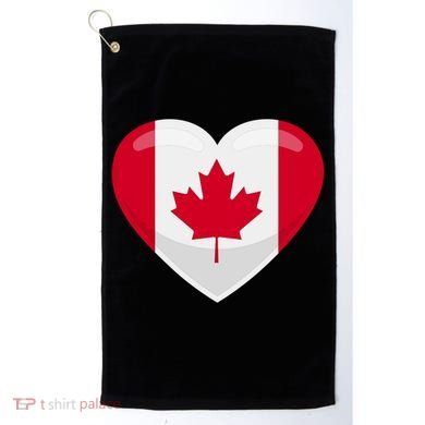 Canada Heart Flag Golf Towel