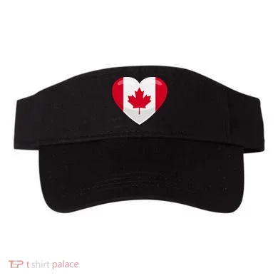 Canada Heart Flag Visor