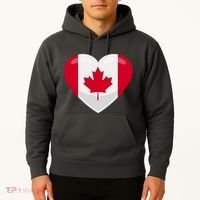 Canada Heart Flag Hoodie thumb 2