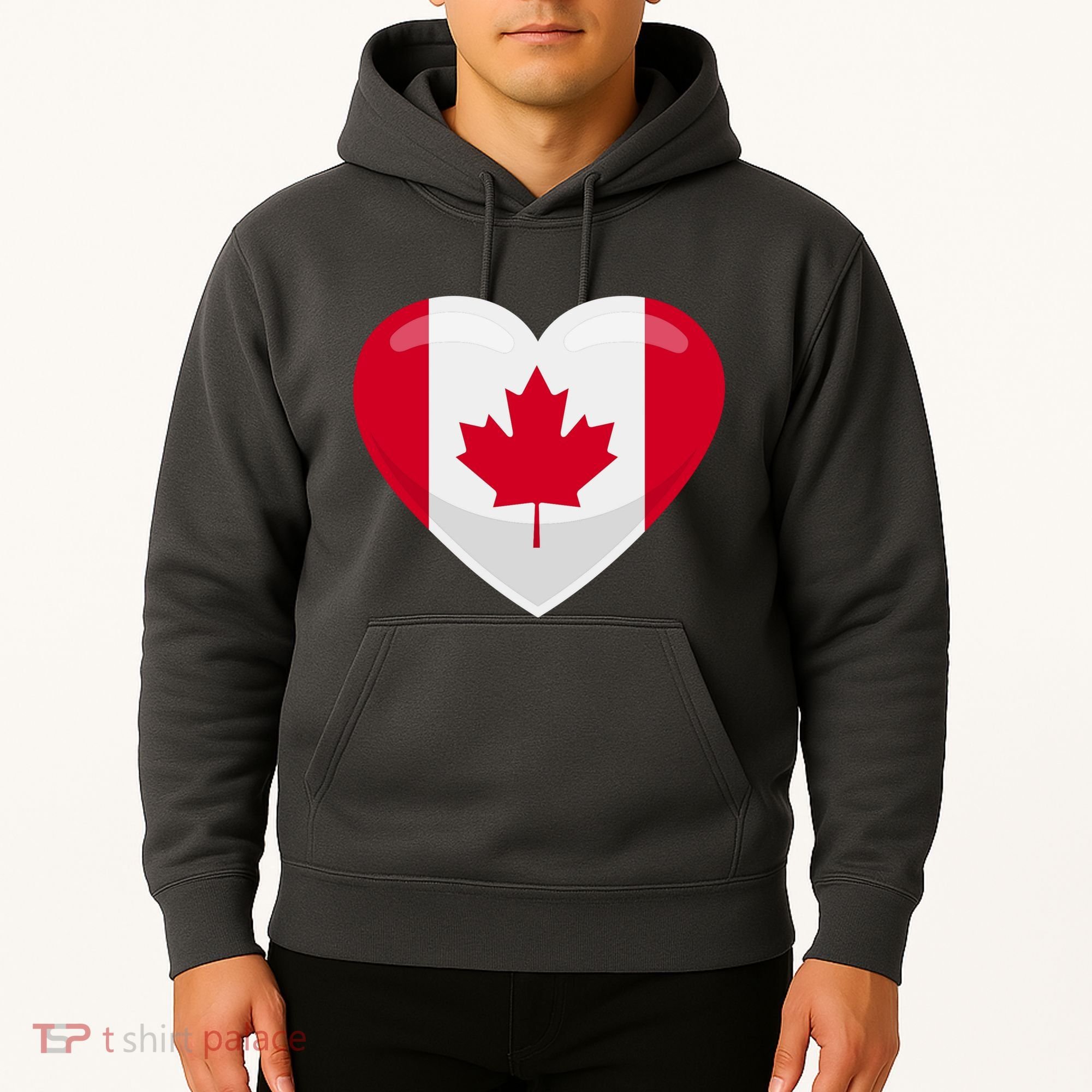 Canada Heart Flag Hoodie