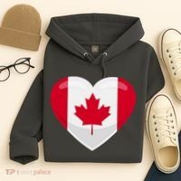 Canada Heart Flag Hoodie thumb 4