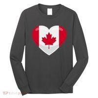 Canada Heart Flag Long Sleeve Shirt thumb 0