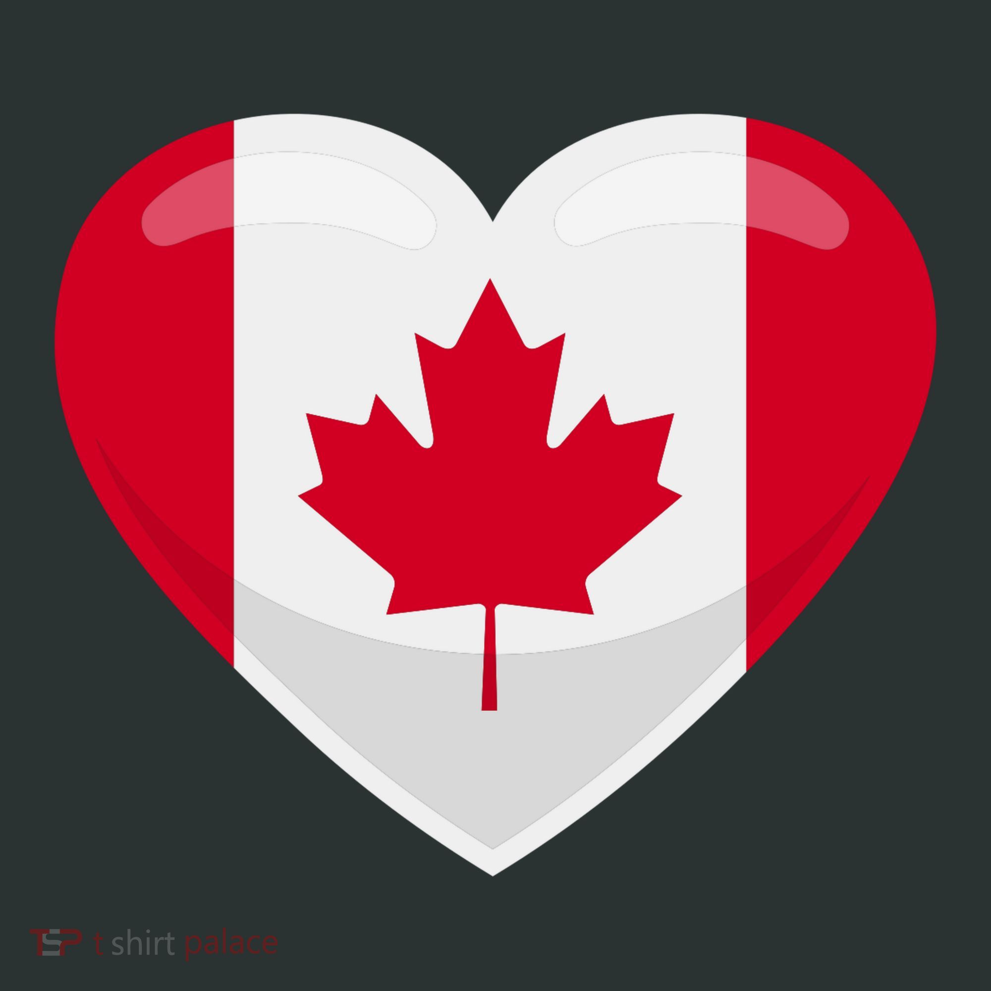 Canada Heart Flag Sweatshirt