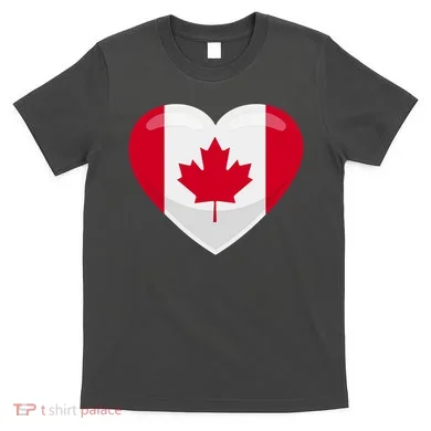 Canada Heart Flag T-Shirt