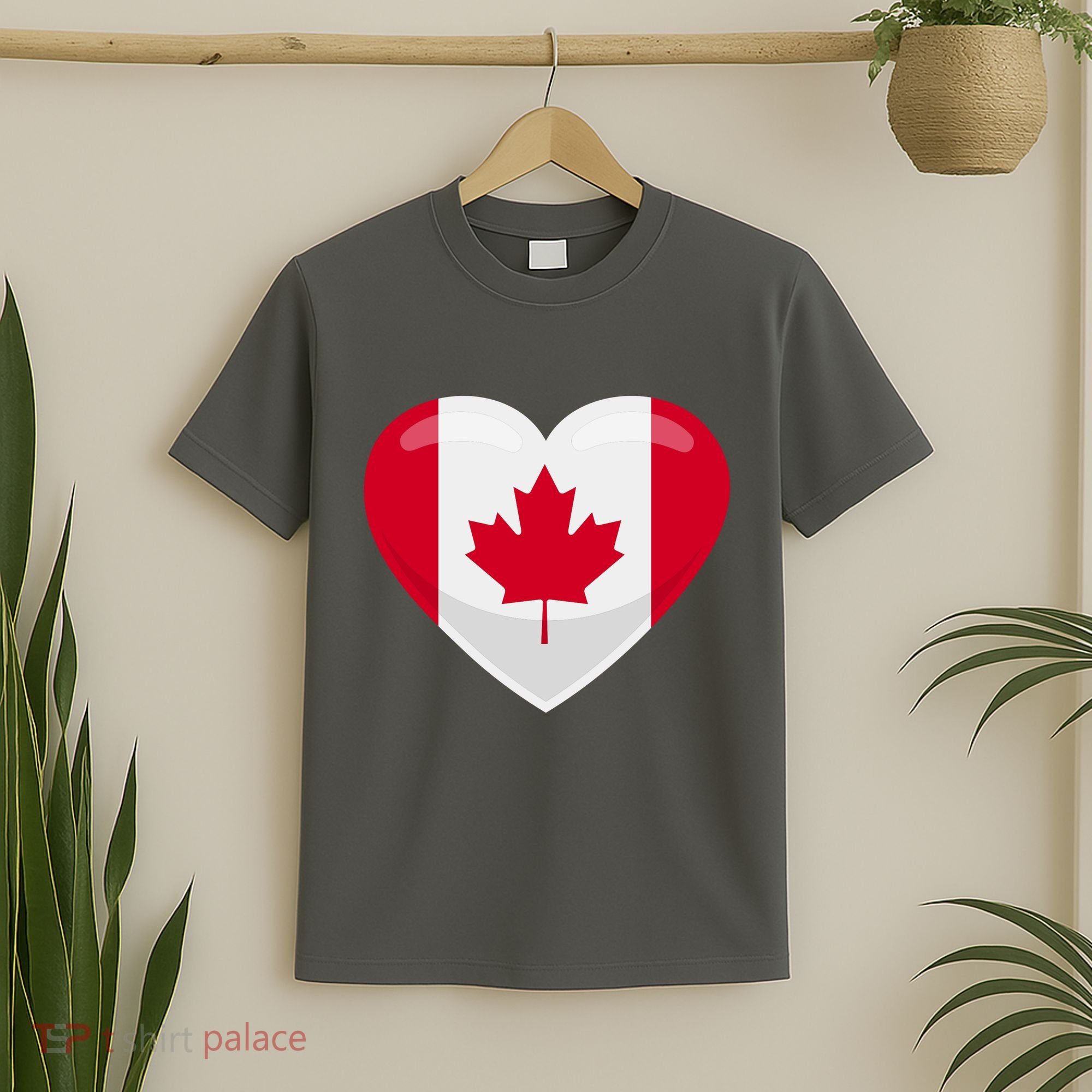 Canada Heart Flag T-Shirt