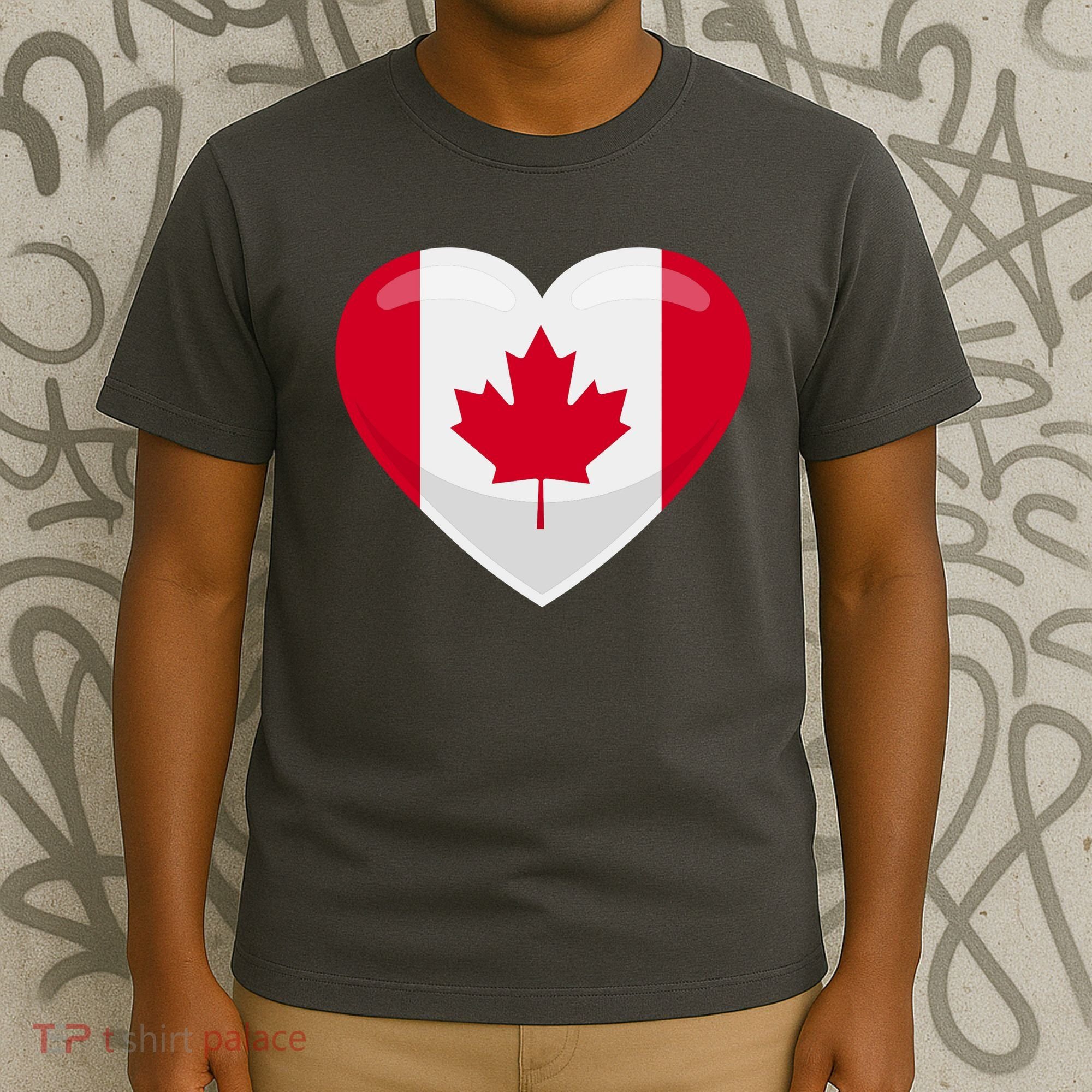 Canada Heart Flag T-Shirt