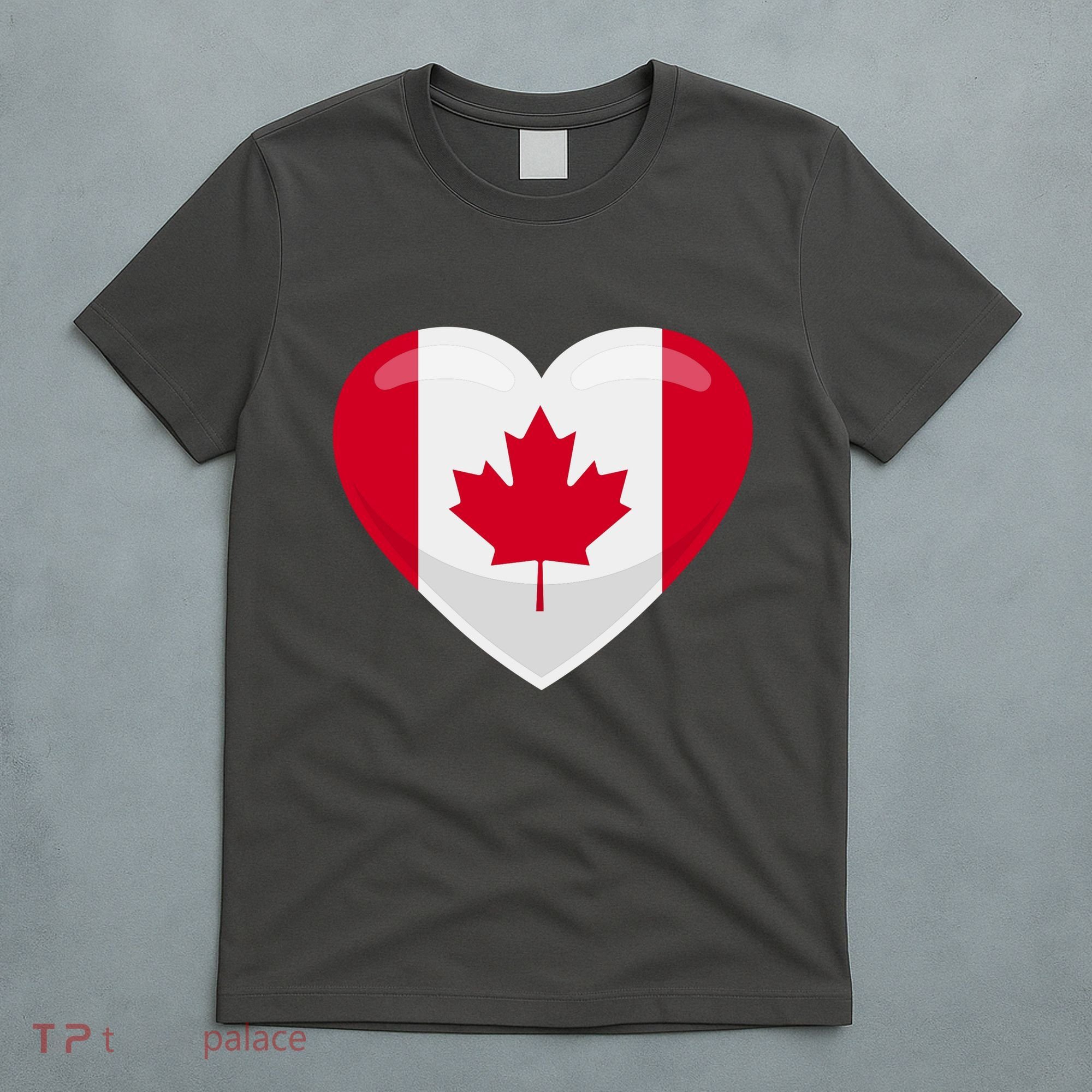 Canada Heart Flag T-Shirt