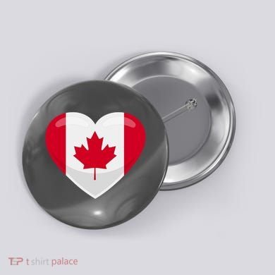 Canada Heart Flag Button
