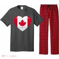 Canada Heart Flag Pajama Set thumb 0