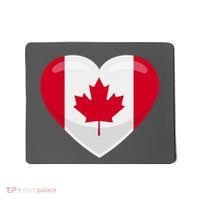 Canada Heart Flag Mousepad thumb 0