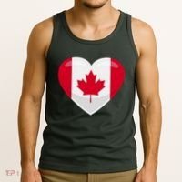Canada Heart Flag Tank Top thumb 3