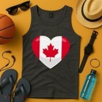 Canada Heart Flag Tank Top thumb 4