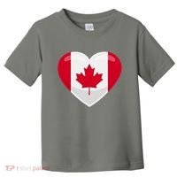 Canada Heart Flag Toddler T-Shirt thumb 0
