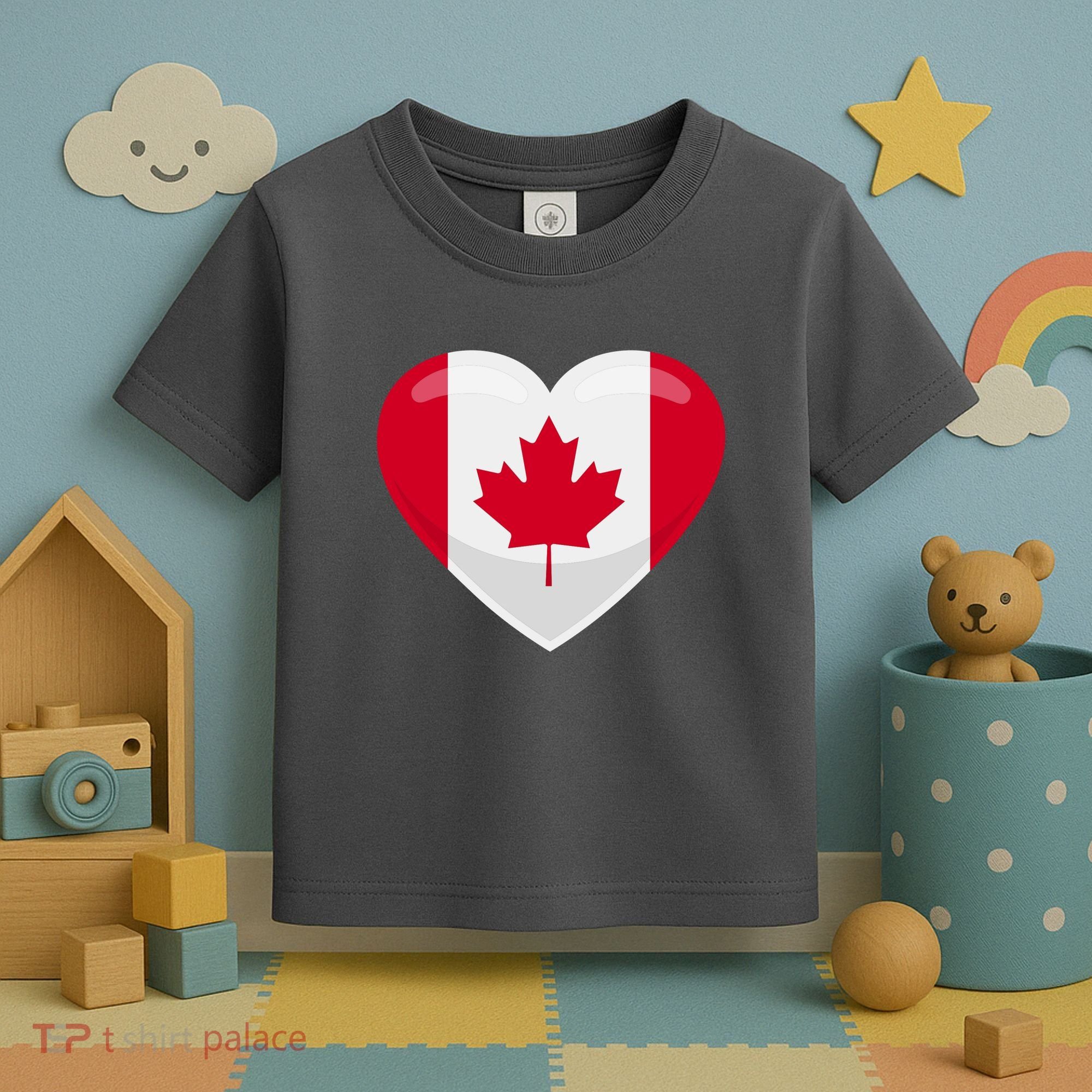 Canada Heart Flag Toddler T-Shirt