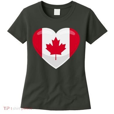 Canada Heart Flag Women's T-Shirt