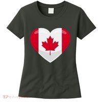 Canada Heart Flag Women's T-Shirt thumb 0