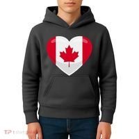 Canada Heart Flag Kids Hoodie thumb 4