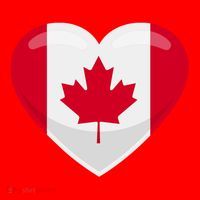 Canada Heart Flag Santa Hat thumb 1