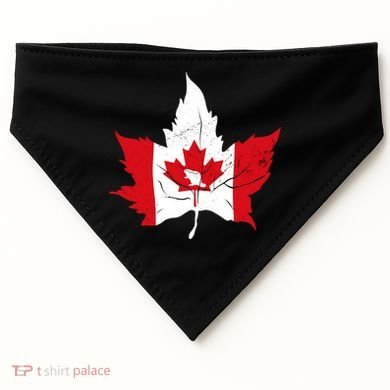 Canada Maple Leaf Flaf USA-Made Doggie Bandana