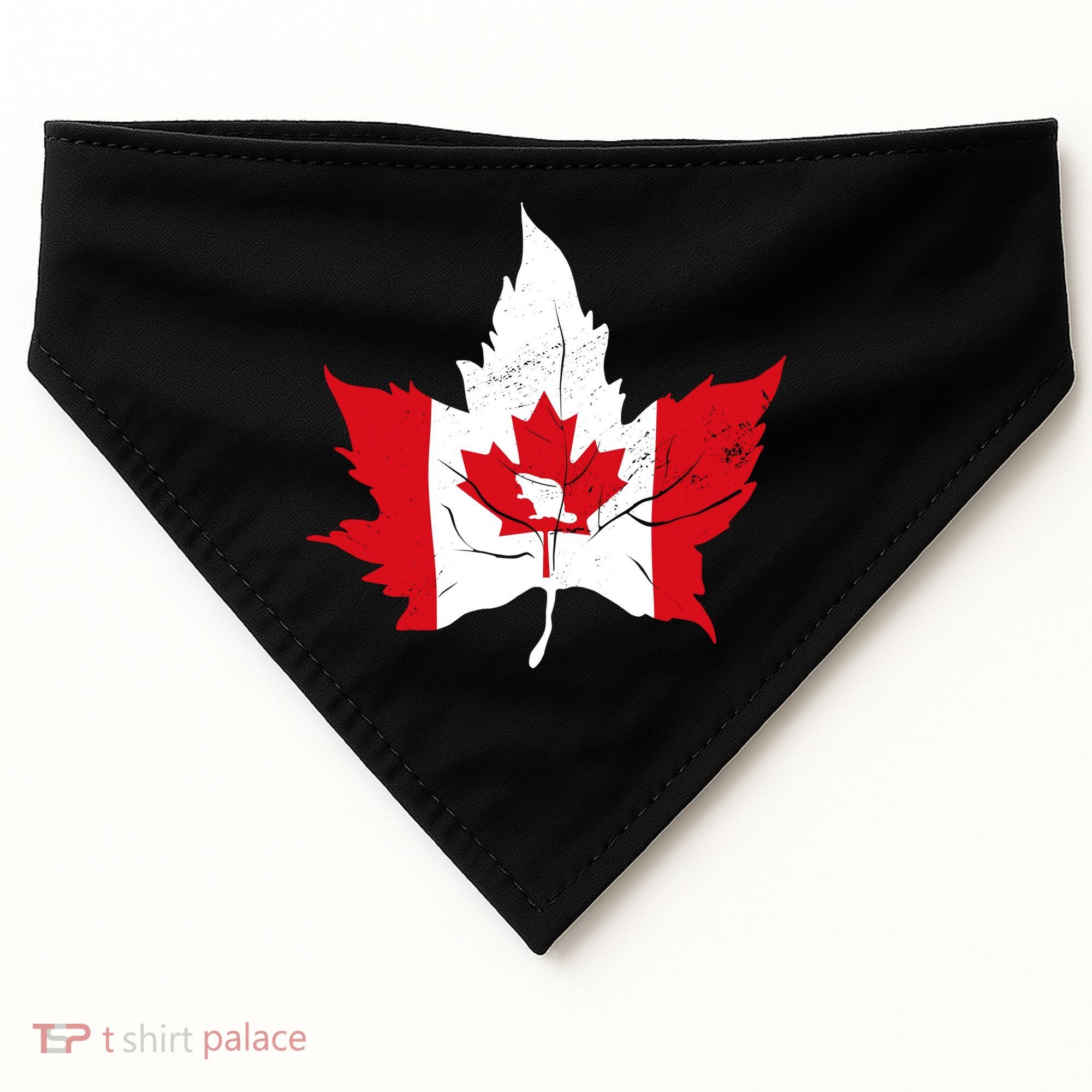 Canada Maple Leaf Flaf USA-Made Doggie Bandana