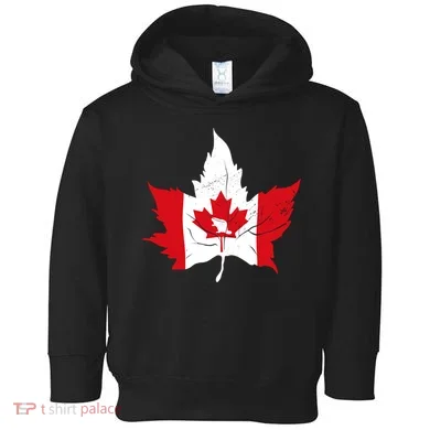 Canada Maple Leaf Flaf Toddler Hoodie