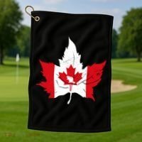 Canada Maple Leaf Flaf Golf Towel thumb 1