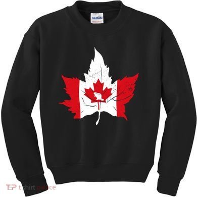Canada Maple Leaf Flaf Kids Sweatshirt