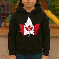 Canada Maple Leaf Flaf Kids Hoodie thumb 3