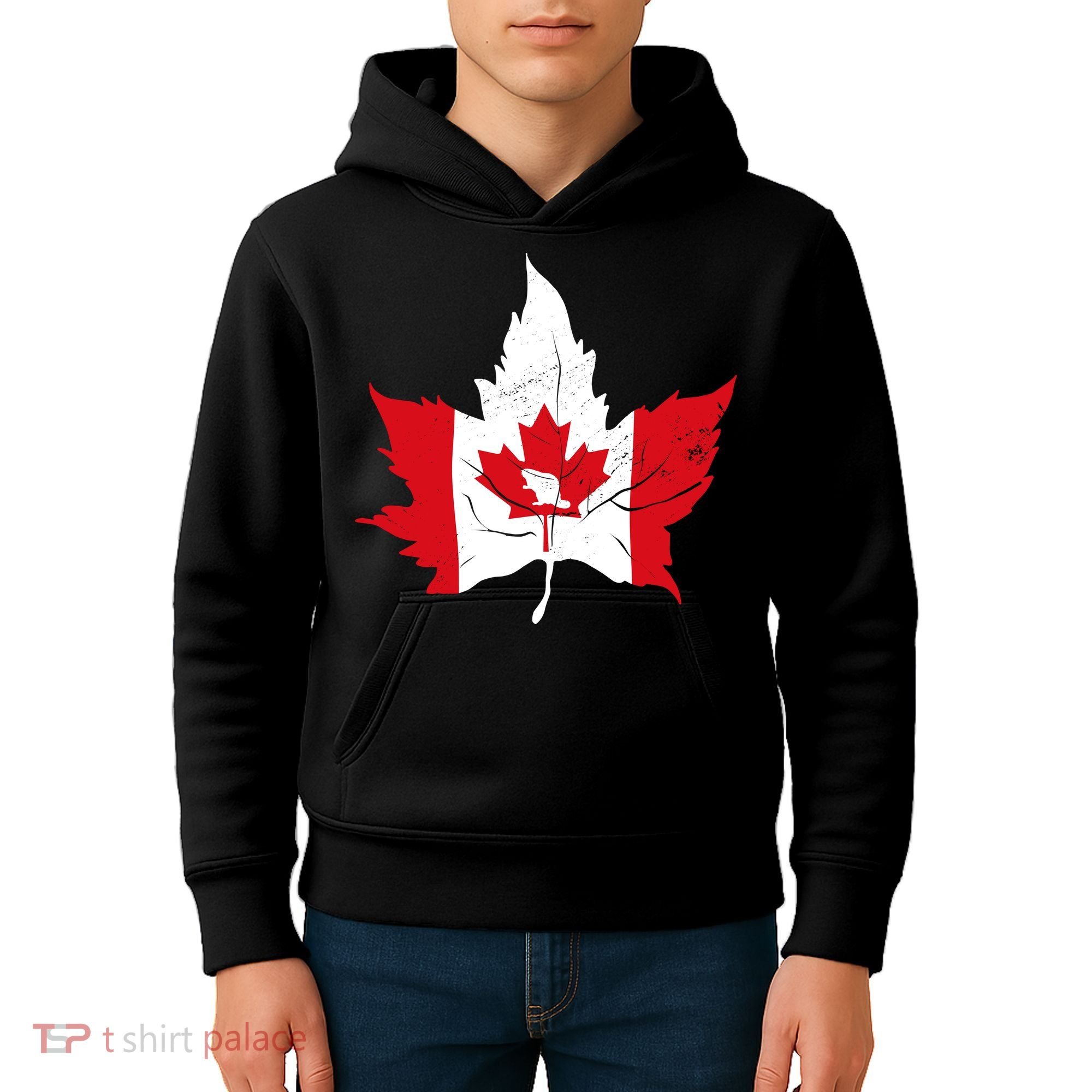 Canada Maple Leaf Flaf Kids Hoodie