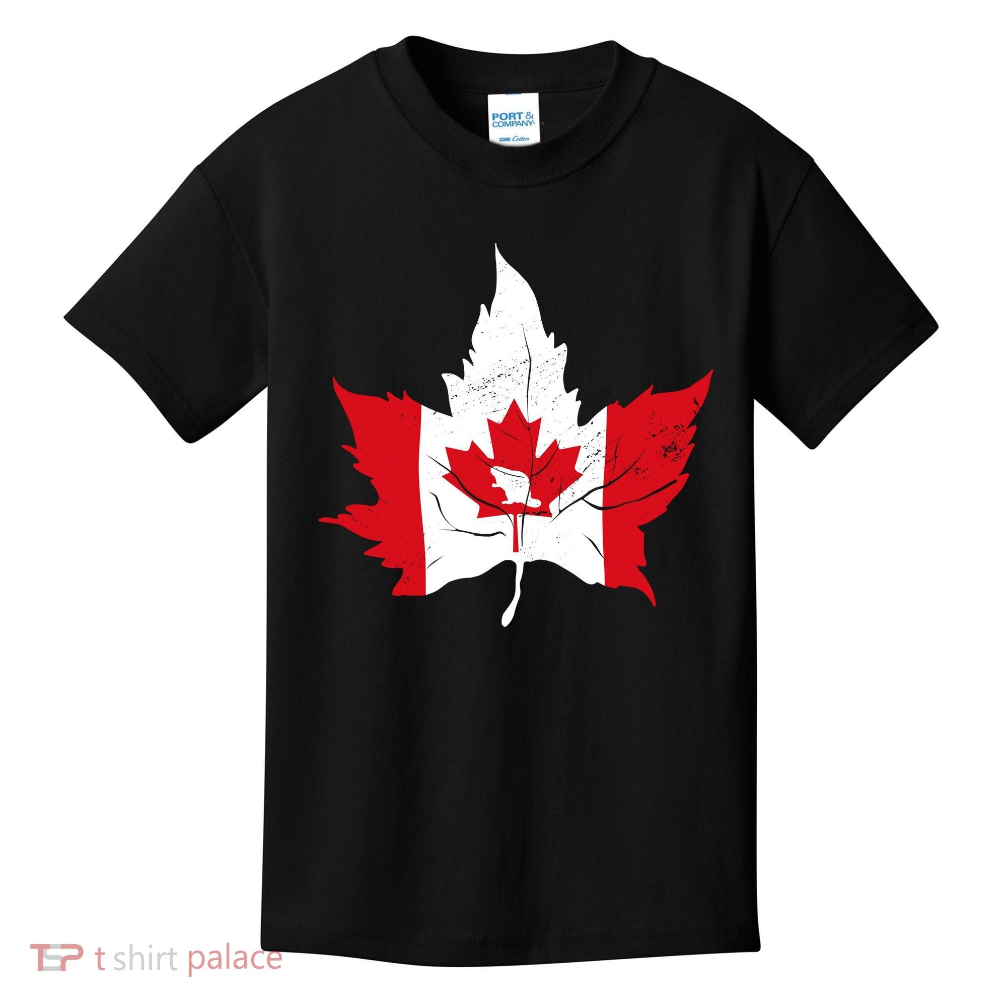 Canada Maple Leaf Flaf Kids T-Shirt