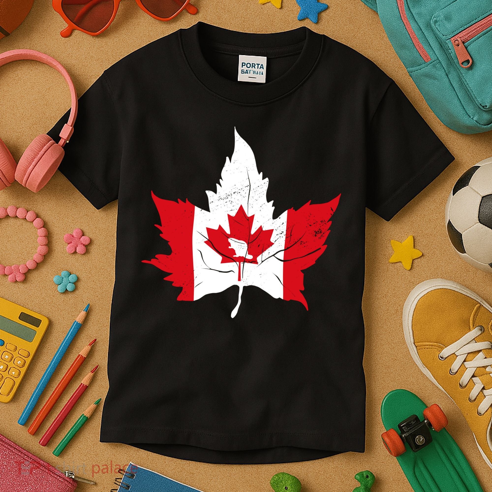 Canada Maple Leaf Flaf Kids T-Shirt
