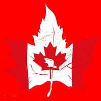 Canada Maple Leaf Flaf Santa Hat thumb 1