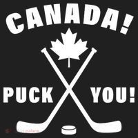 Canada Puck You Hockey Crop Fleece Hoodie thumb 2