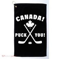 Canada Puck You Hockey Golf Towel thumb 0