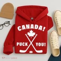 Canada Puck You Hockey Hoodie thumb 4