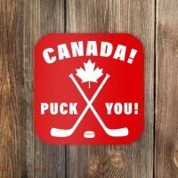 Canada Puck You Hockey Coaster thumb 0