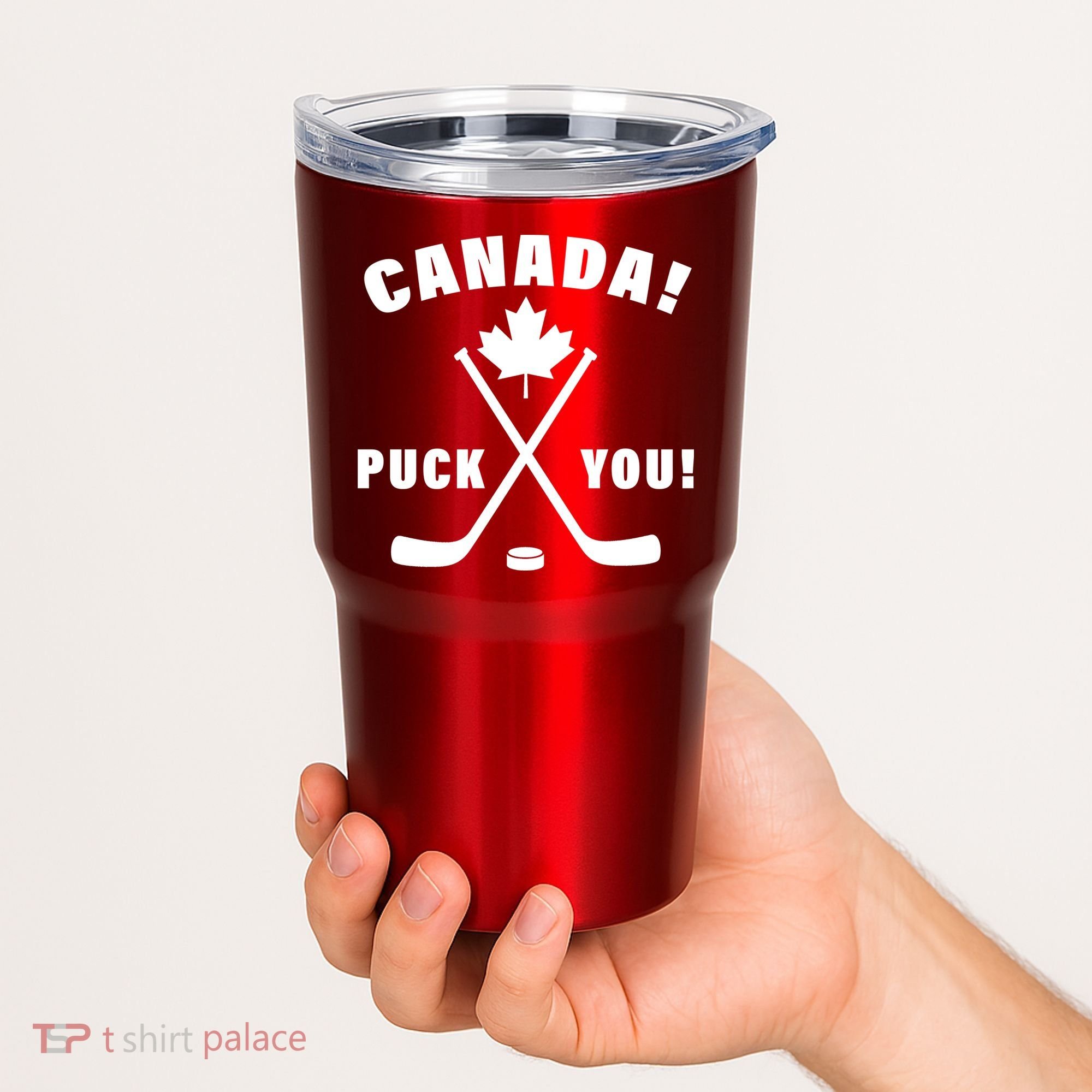 Canada Puck You Hockey Tumbler