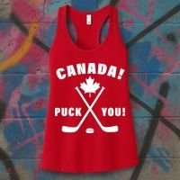 Canada Puck You Hockey Women's Tank Top thumb 3