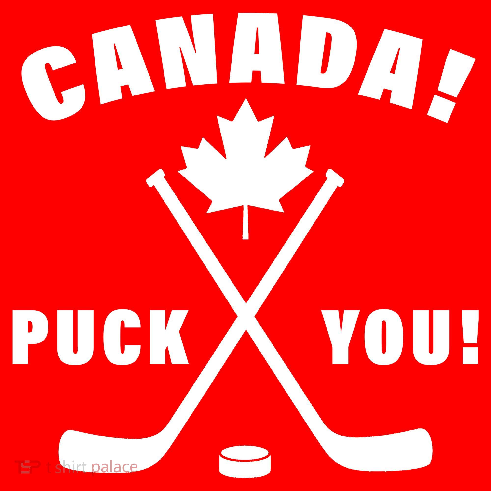 Canada Puck You Hockey Women's Tank Top