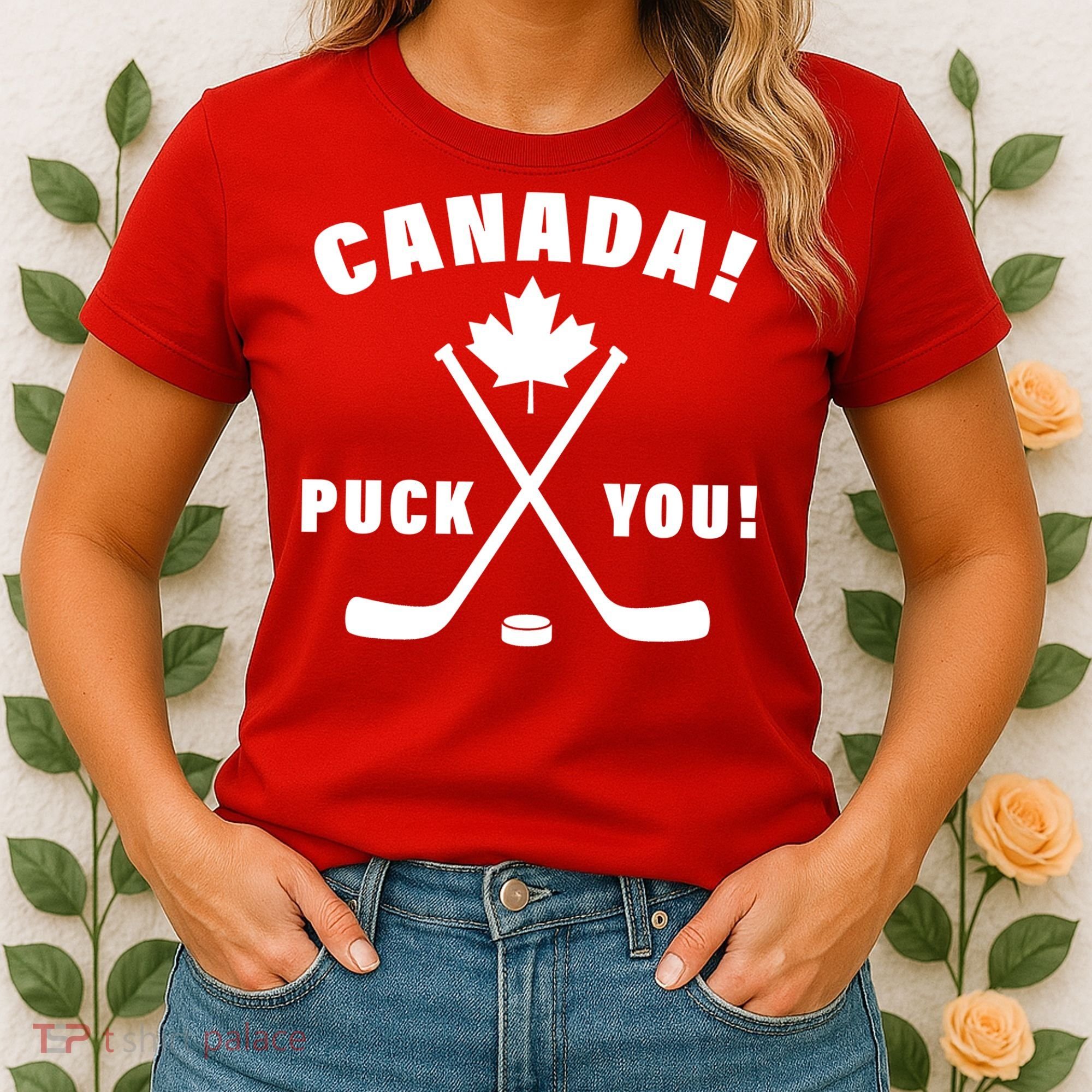 Canada Puck You Hockey Women's T-Shirt