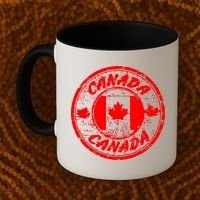 Canada Retro Circle Coffee Mug thumb 2